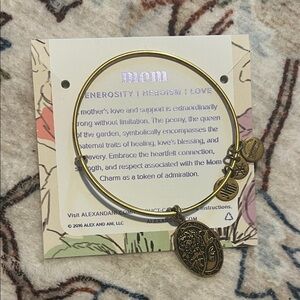 Alex and Ani Gold Mom Bangle